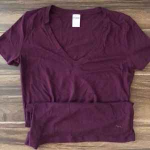Maroon PINK V neck